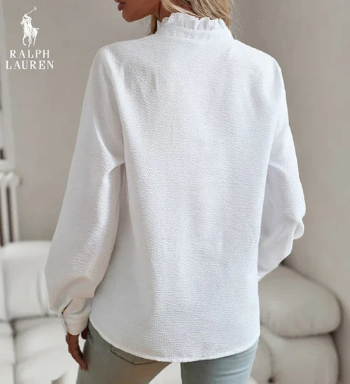 Rüschenbluse – 50% Rabatt