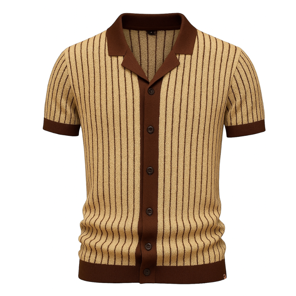 Strick-Poloshirt
