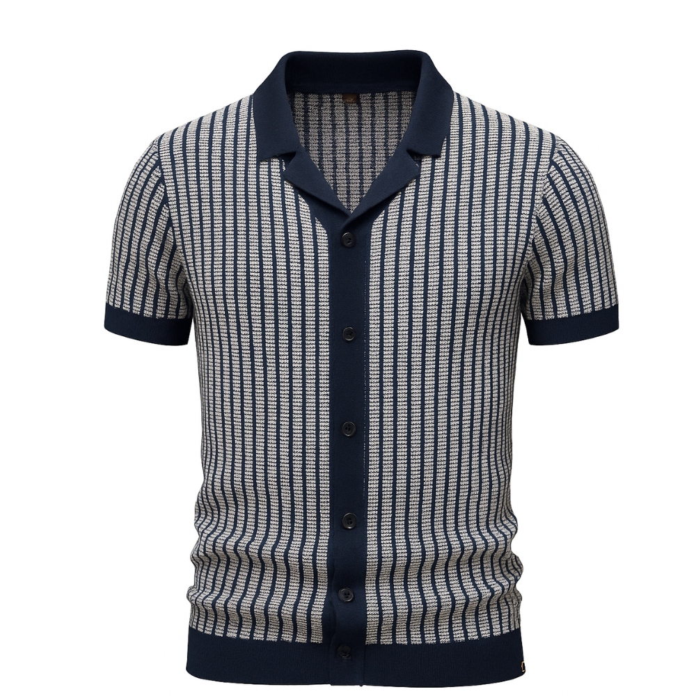 Strick-Poloshirt