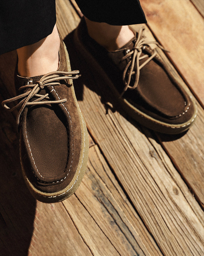 Premium-Stadtlederschuhe aus Wildleder