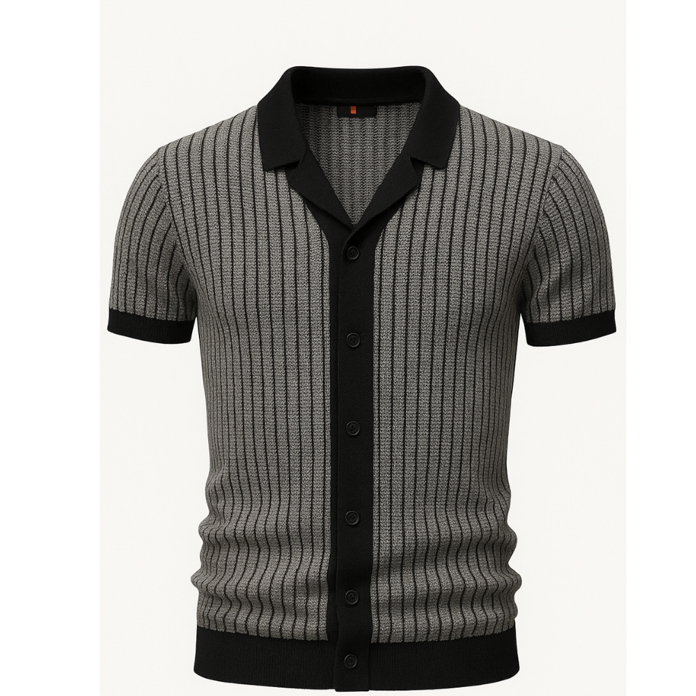Strick-Poloshirt