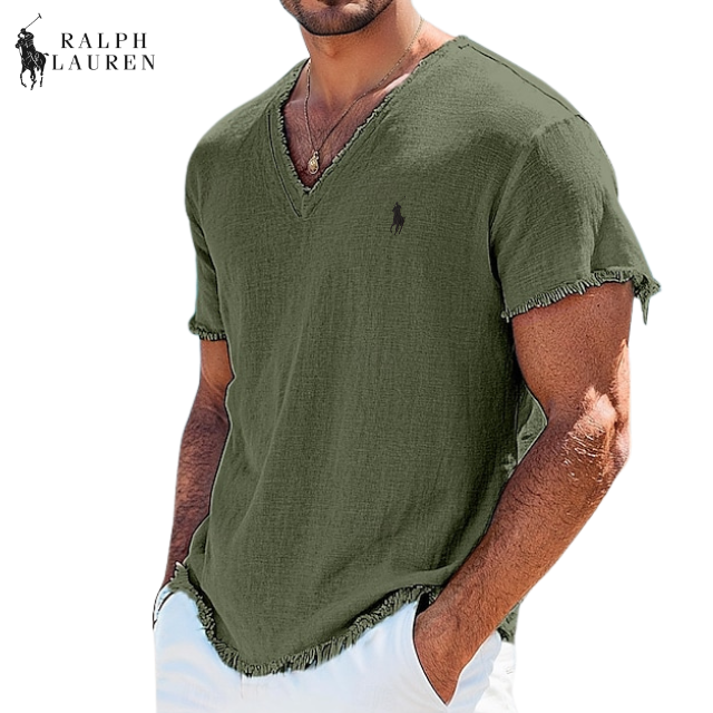 Lässiges Leinen-Baumwoll-Shirt